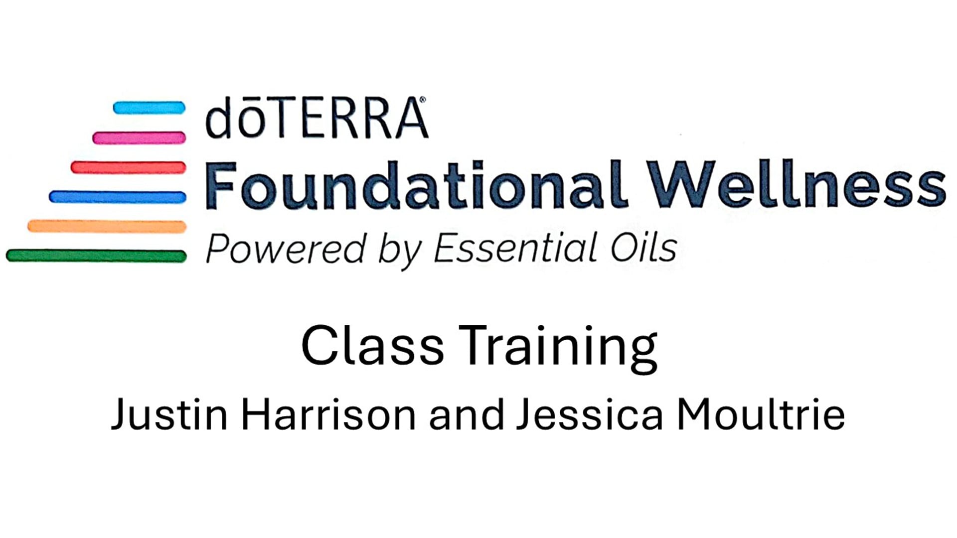 Foundational Wellness and Key Essential Oils class training