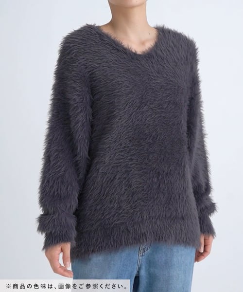 ポコページ シャギーVネックプルオーバー/147074 | [公式]グローバルワーク