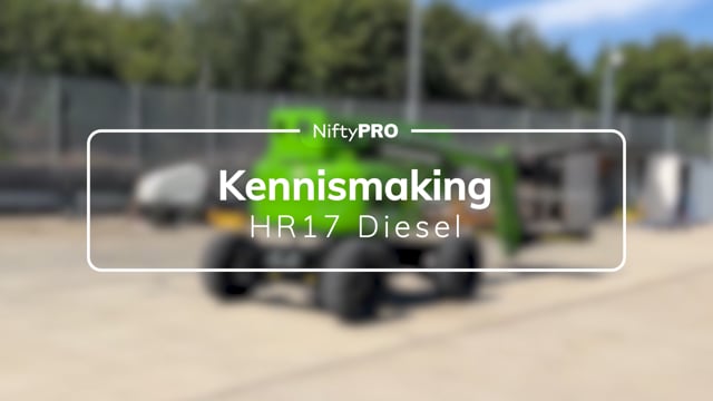 Kennismaking met de machine HR15/HR17 4x4 Diesel (MK3)