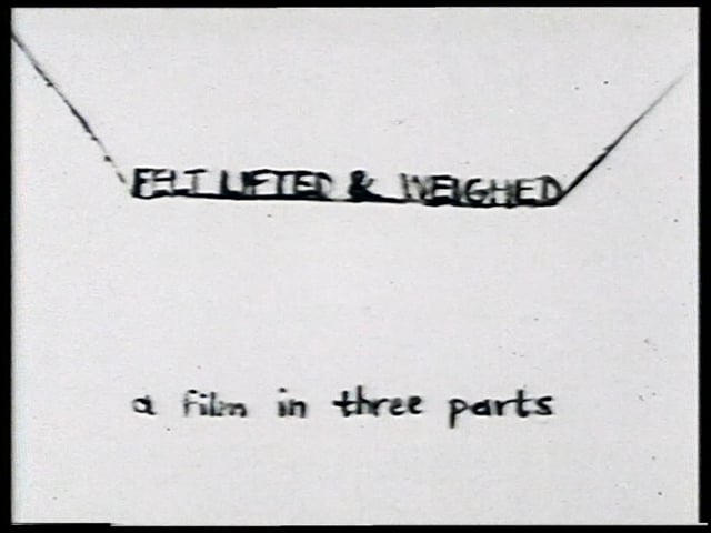Thumbnail for Felt, Lifted and Weighed