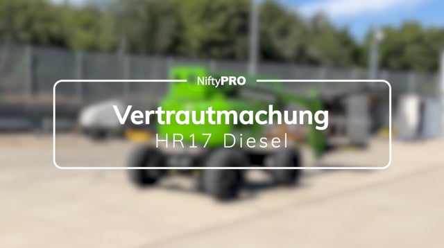 HR17 4x4 DIESEL - Vertrautmachung