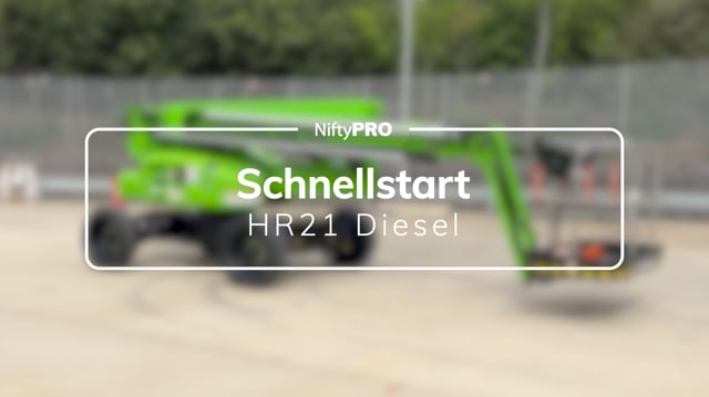 HR21 Diesel- Schnellstart