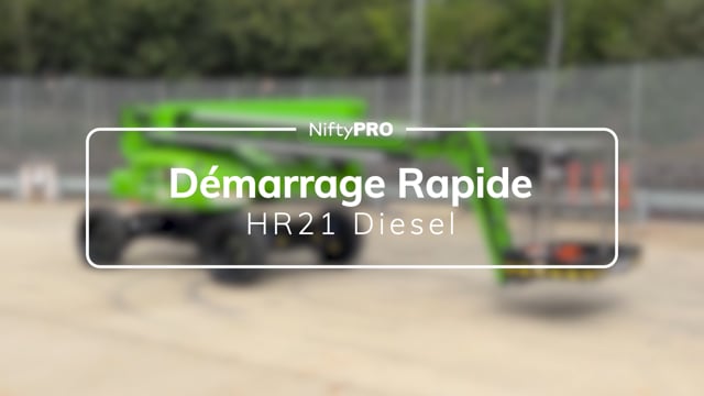 Guide de mise en service de la HR21 4x4 Diesel (MK2)