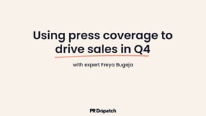 Using press coverage to drive sales in Q4