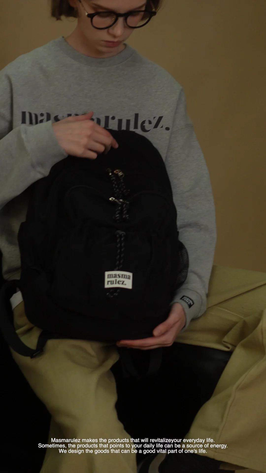 Daily lightly backpack _ Black : Masmarulez [마스마룰즈]