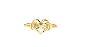 10kt Yellow Gold Infinity Heart Ring