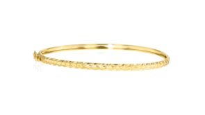 10kt Yellow Gold Flexible Bangle Bracelet