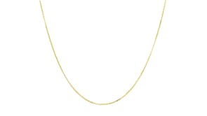 1.1mm 10kt Yellow Gold Diamond-Cut Cable-Chain Necklace