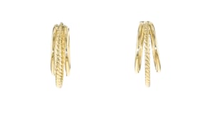 Italian 14kt Yellow Gold Triple-Hoop Earrings