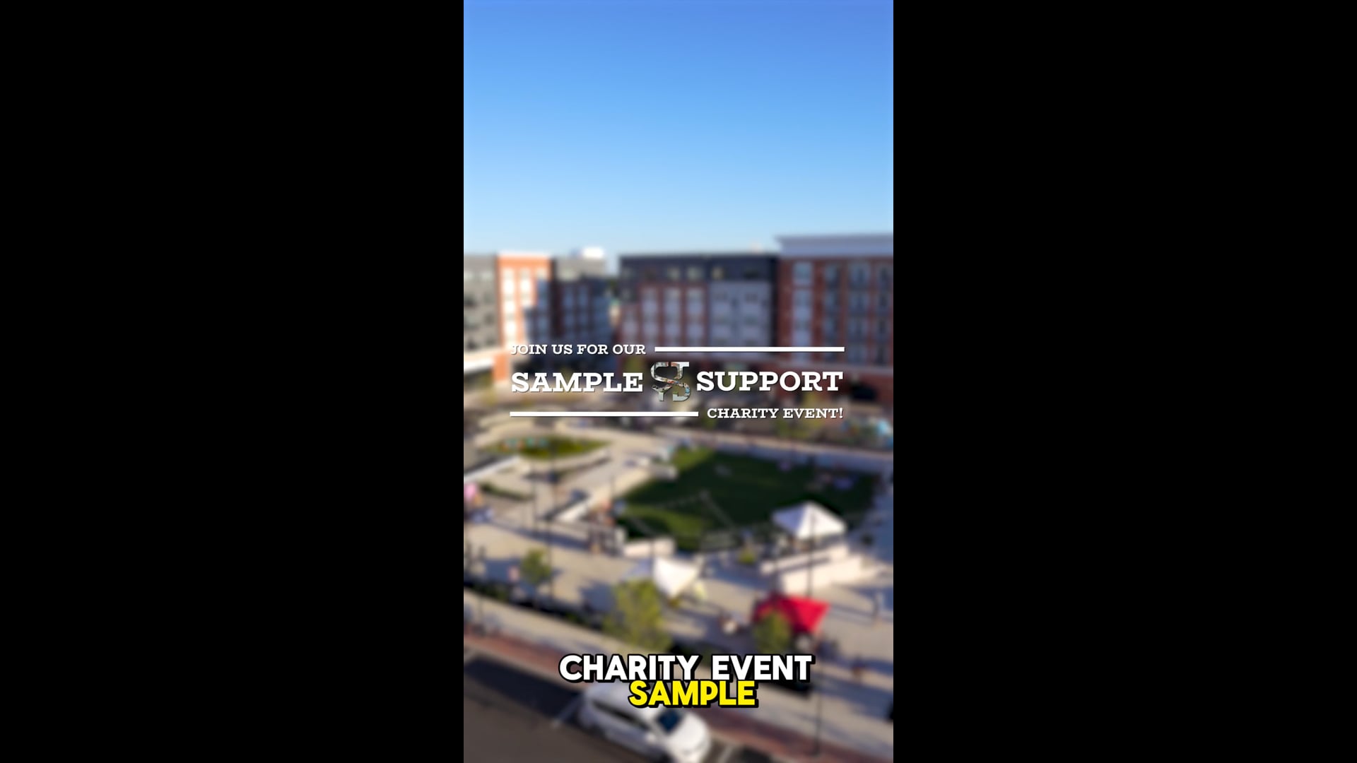 Station Yards: Sample & Support Charity Event Ad