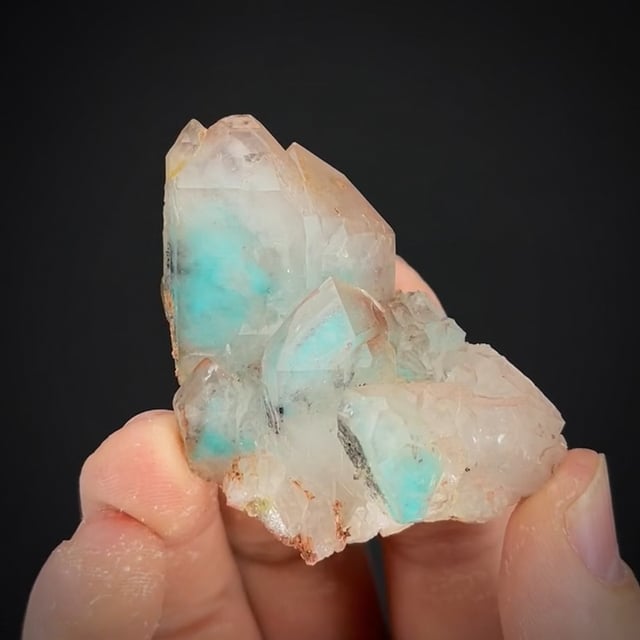 Ajoite in Quartz