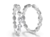 Lab Grown Diamond Hoop Earrings in 14K White Gold &#40;5 ct. tw.&#41;