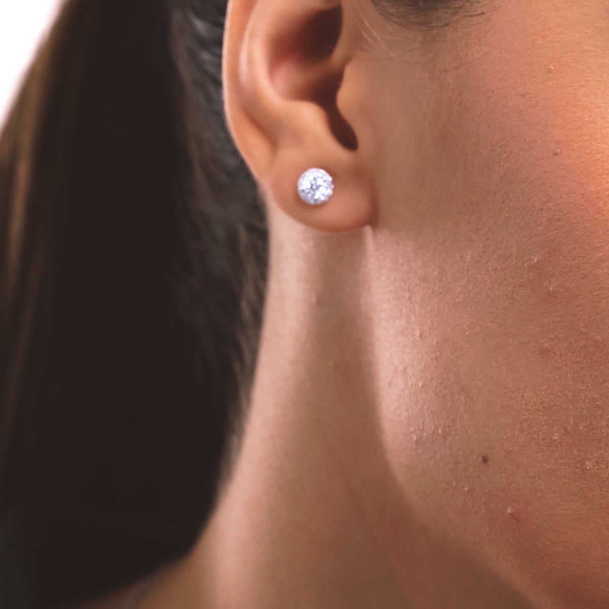 product video 2 for 5/8 ctw Round Lab Grown Diamond Halo Stud Earrings