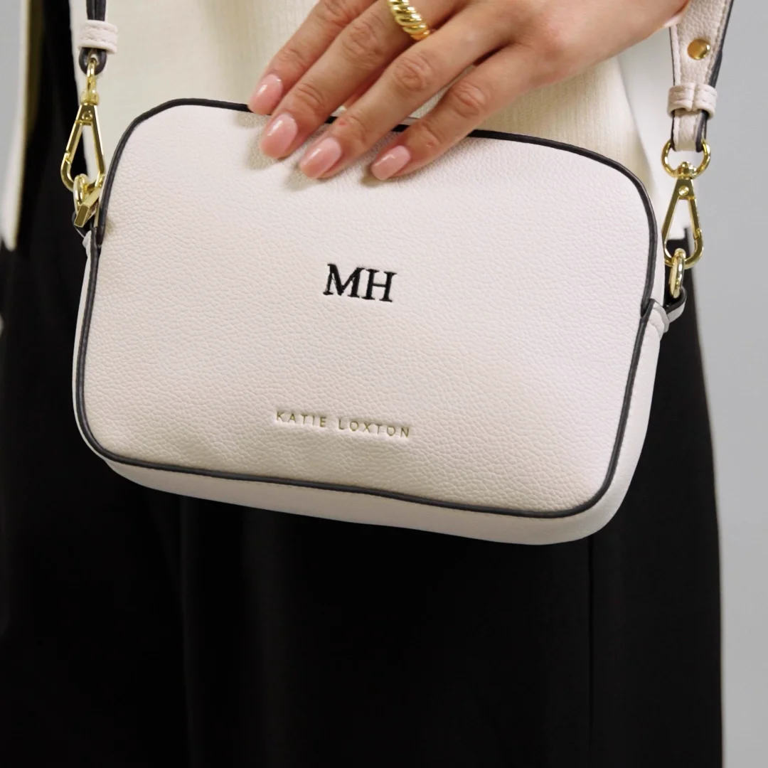 Marni Mini Crossbody Bag in Off White | Vegan Leather| Katie
