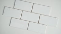 Domino White Glossy 3X6 Subway Tile