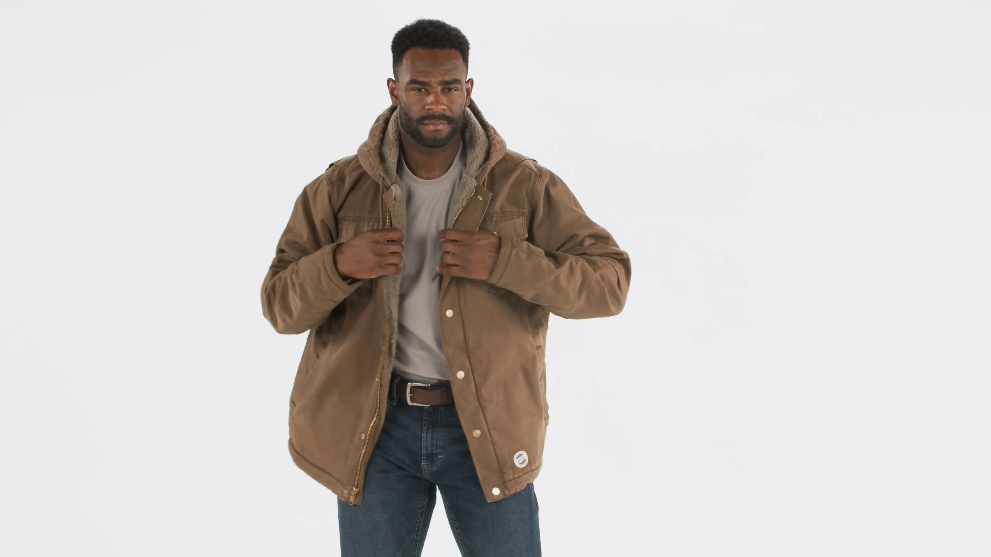 Amazon.com: Berne Vintage Washed Sherpa-Lined Hooded Jacket, Small,  Regular, Brown Duck: Clothing, Shoes & Jewelry