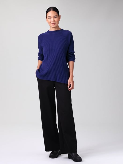 Peruvian Cotton Blend Funnel Neck Top | EILEEN FISHER Peruvian Cotton Blend Funnel Neck Top | EILEEN FISHER
