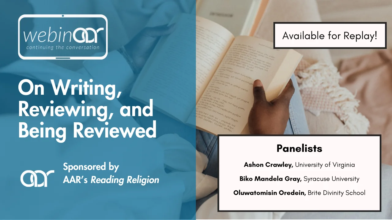 WebinAAR | On Writing, Reviewing, and Being Reviewed