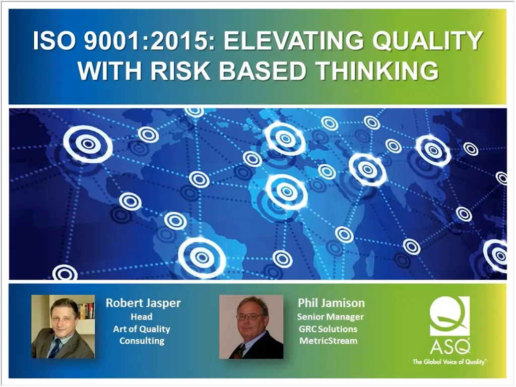 ISO 9001:2015 - Elevating Quality with Risk-Based Thinking