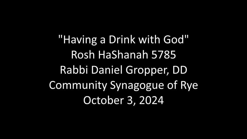 Having a Drink with God