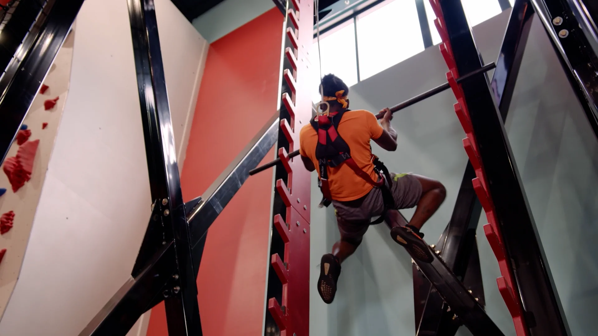Ninja Warrior Power Tower With Salmon Ladder & Rope Climb
