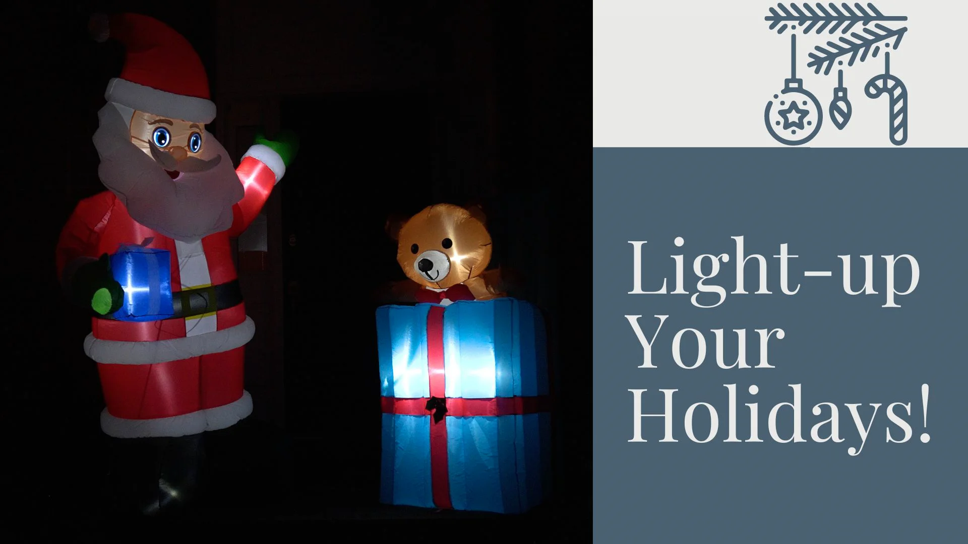 7' Waving & Blinking Santa
