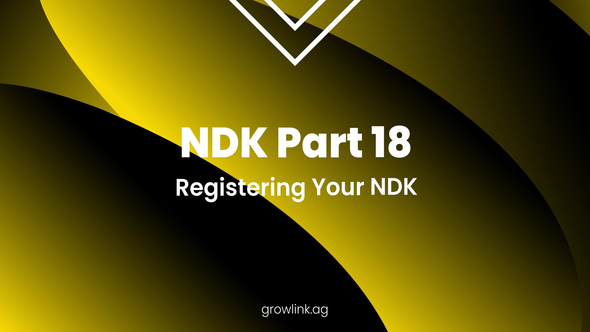 Nutrient Delivery Kit -18 Registering Your NDK
