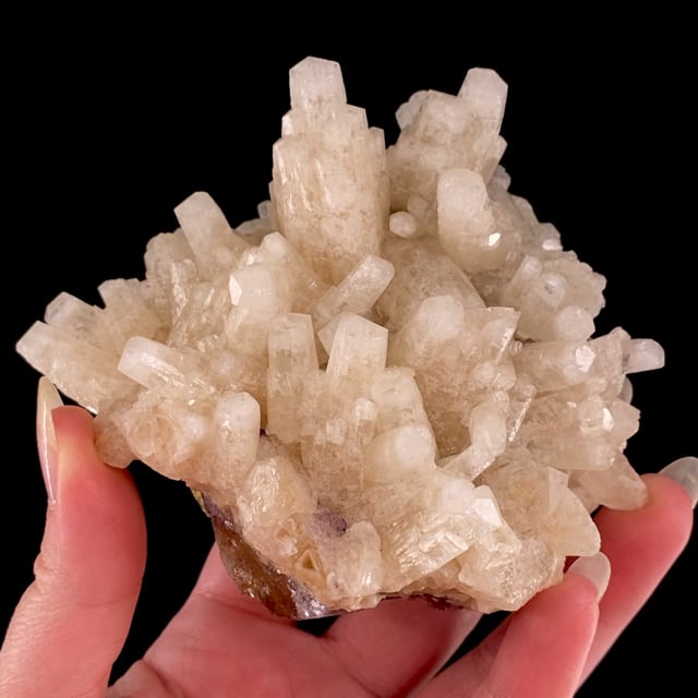 Calcite on Fluorite