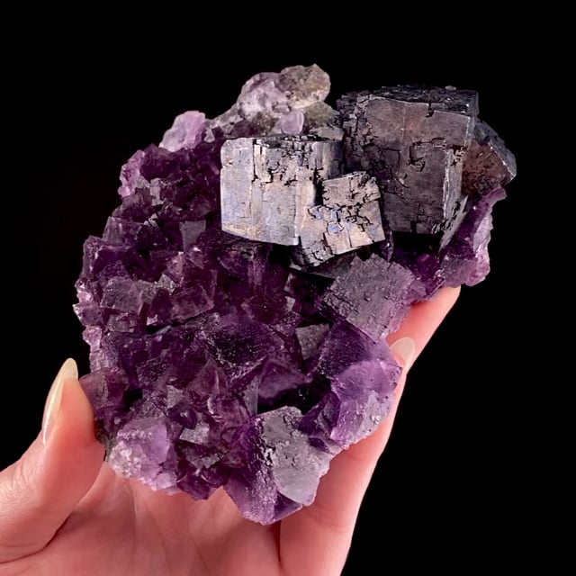 Galena on Fluorite (uncommon locality specimen)