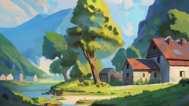 dessiner une illustration de paysage