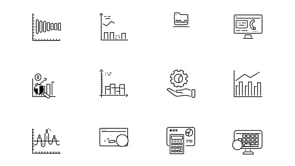 Data Analytics Animated Icons, an Outline Icon by Prosymbols (Thumbnail 4 of 4)