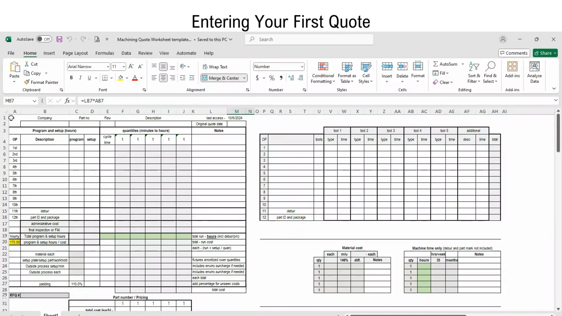 Entering Your First Quote - Video Guide