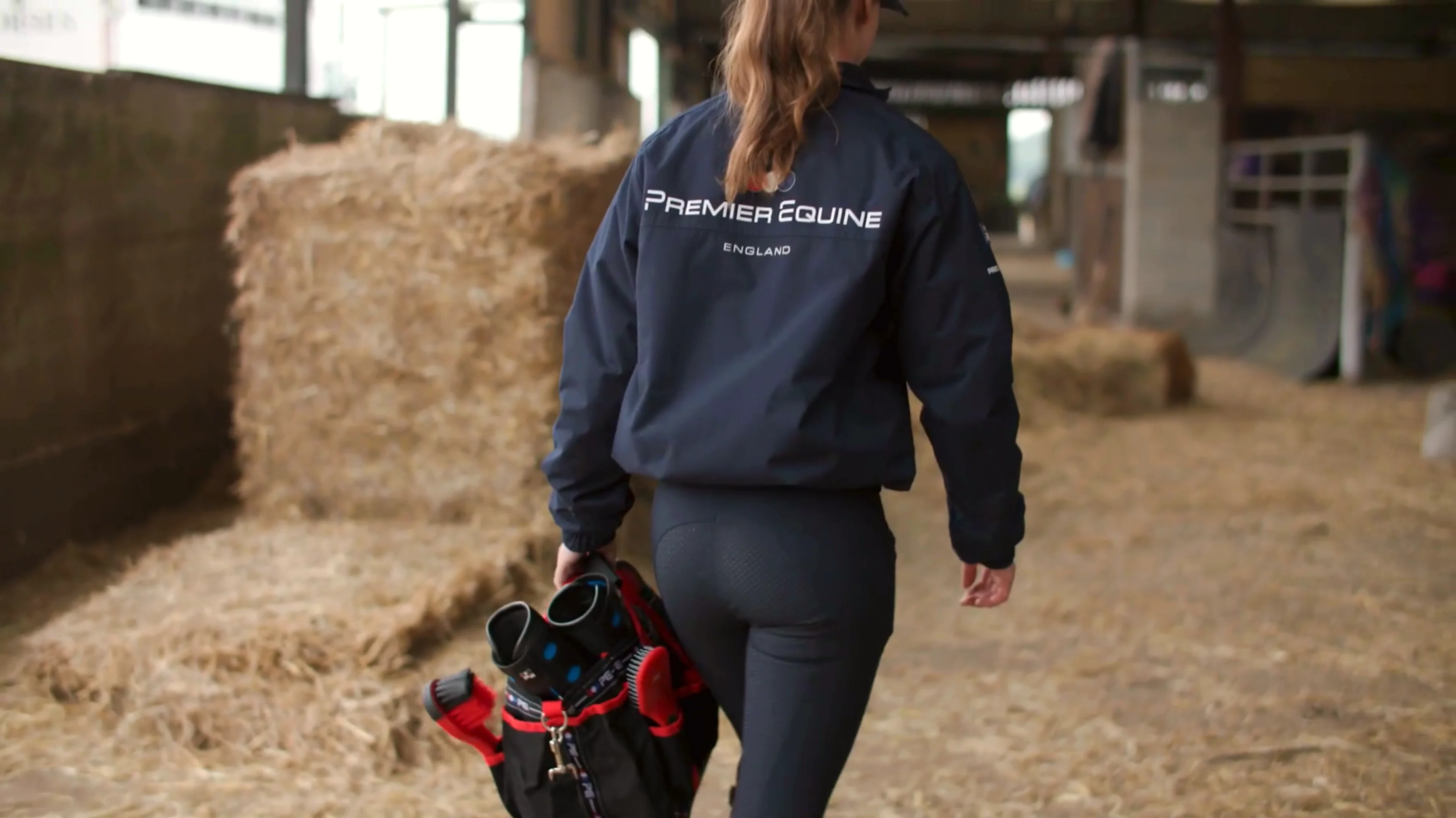 Kit de toilettage Premier Equine Soft-touch noir et rouge