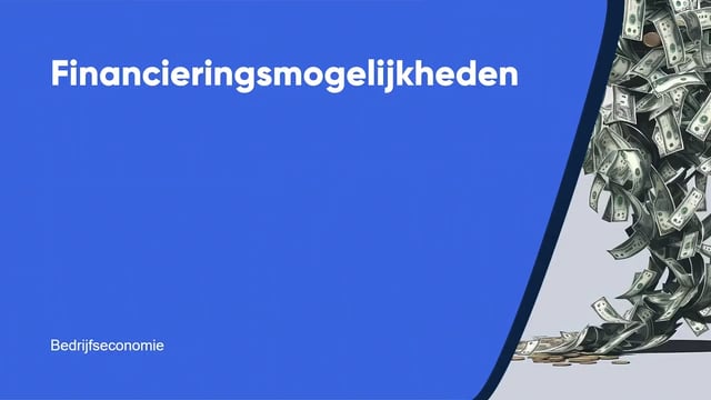 Financieringsmogelijkheden