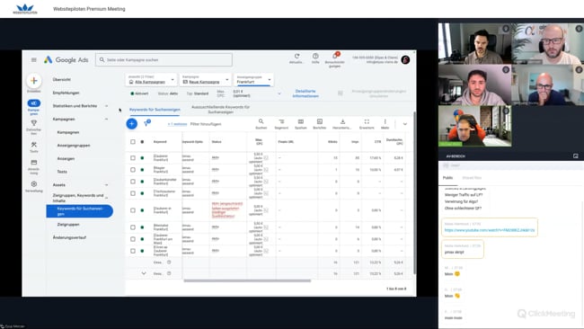PMax Fragen, Klickspam, Sitelinks & Landingpages und Google Ads Check Zauberer mit Malte vopm 03.10.24