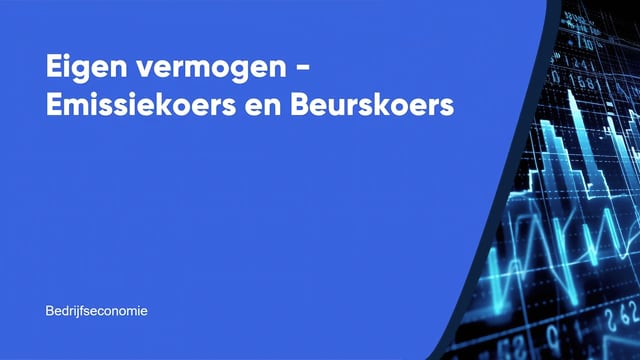 Eigen vermogen Emissiekoers en Beurskoers