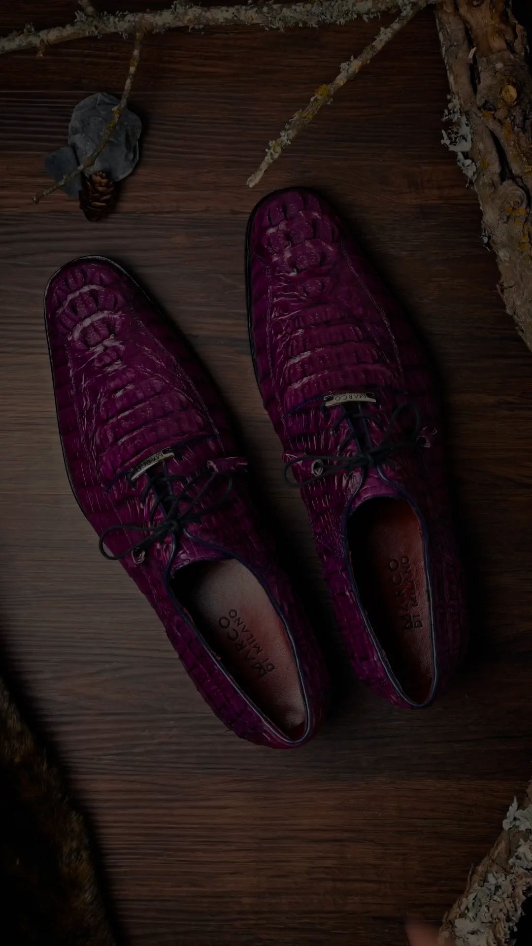 靴 CYBEREYNE Advexion Creepers/ Croco neon pink Orange zebra