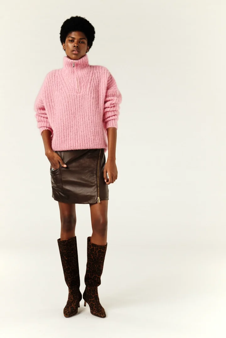 Half-Zip Jumper Beltane Pink // ba&sh AU