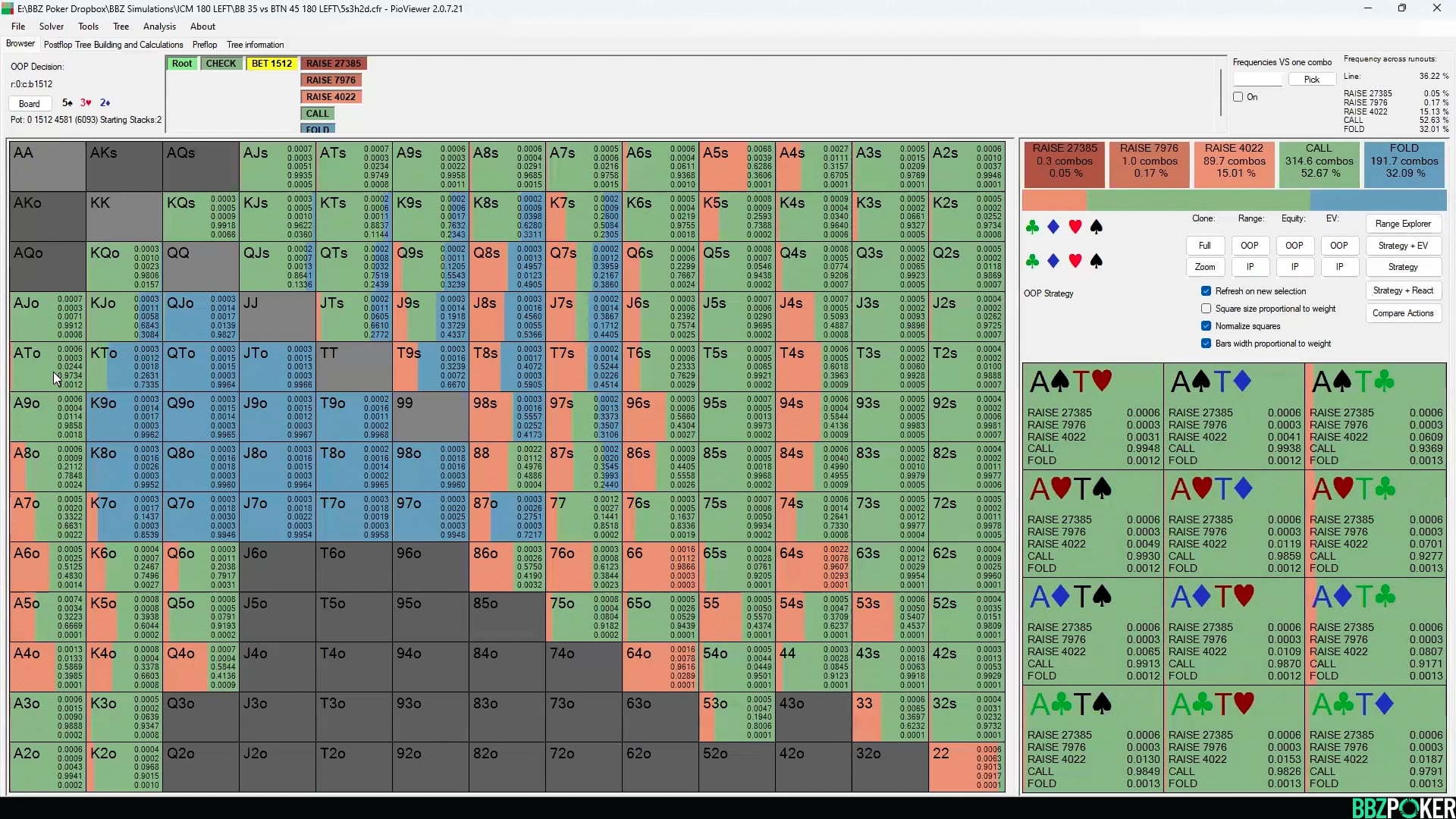 BB(35) vs BTN(45) 180Left/ITM Postflop Part 4