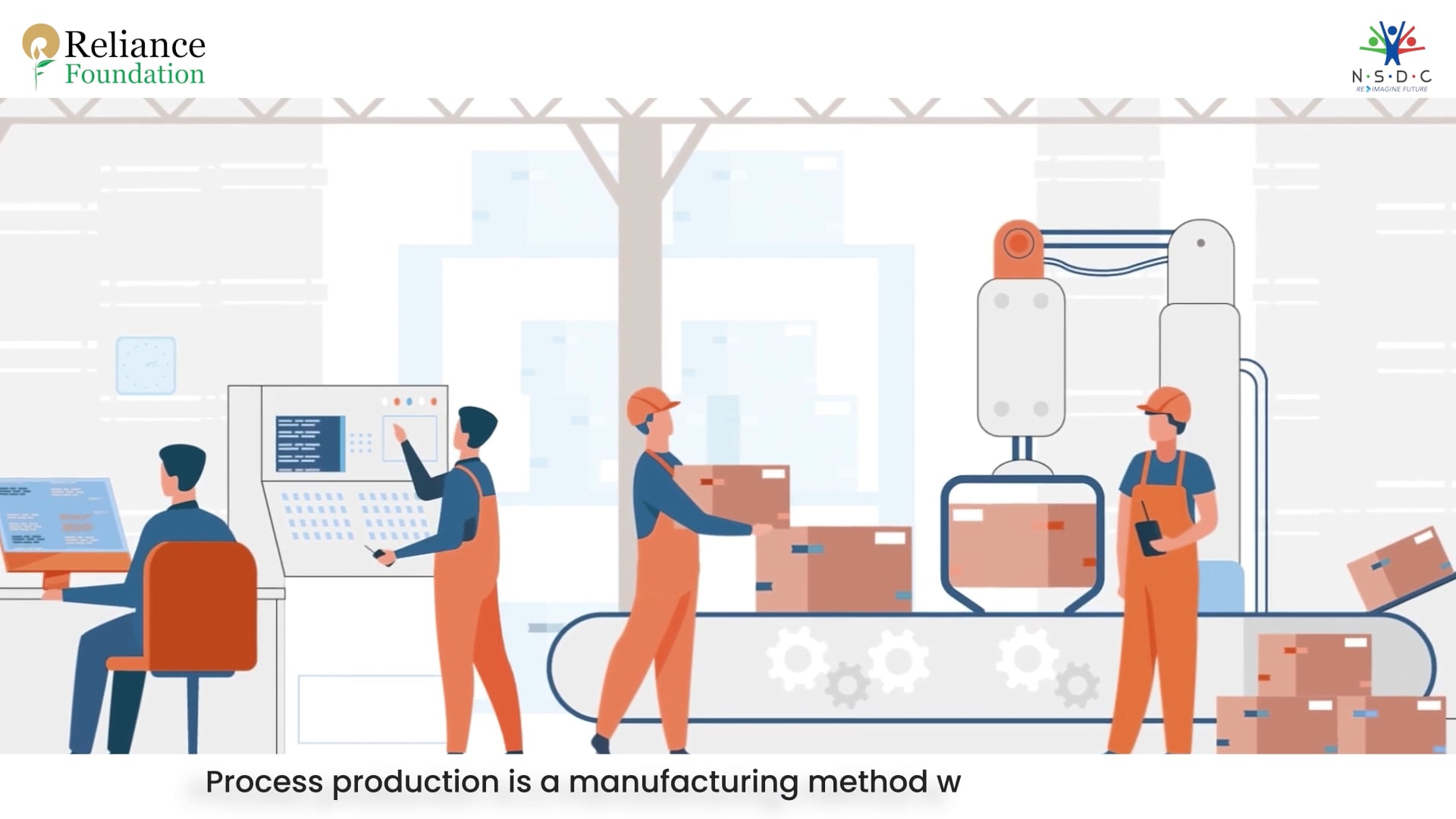 How does process production work?