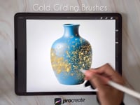 Procreate Gold Gilding Metallic Brushes