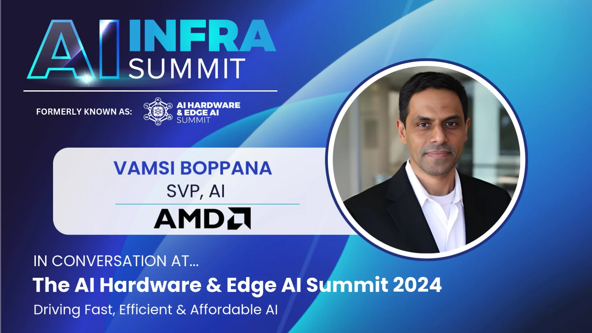 Vamsi Boppana at the AI Hardware & Edge AI Summit 2024