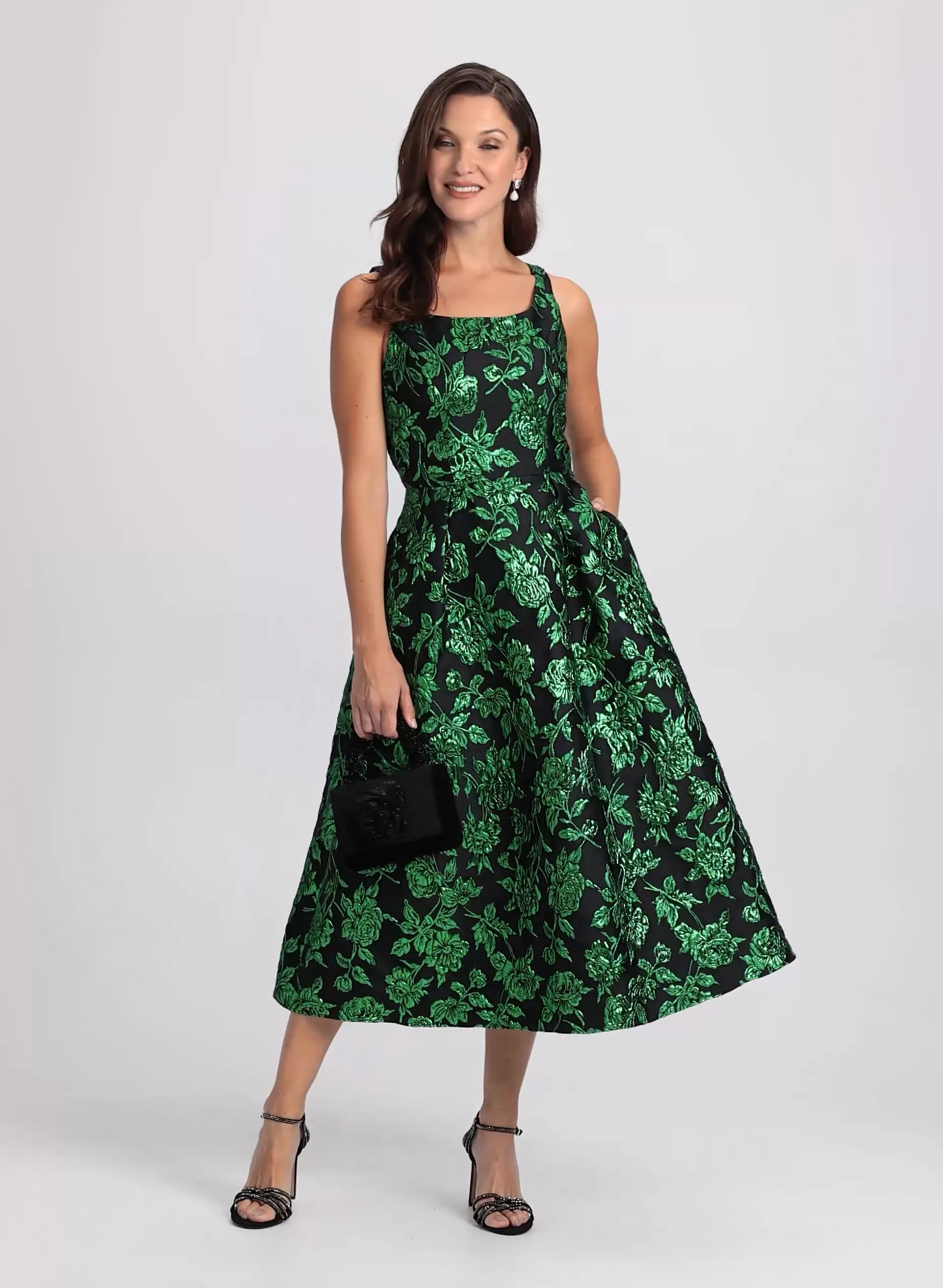 Metallic Jacquard Dress Metallic Jacquard Dress