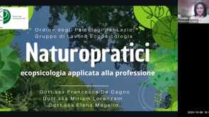 Naturopratici: ecopsicologia applicata alla professione