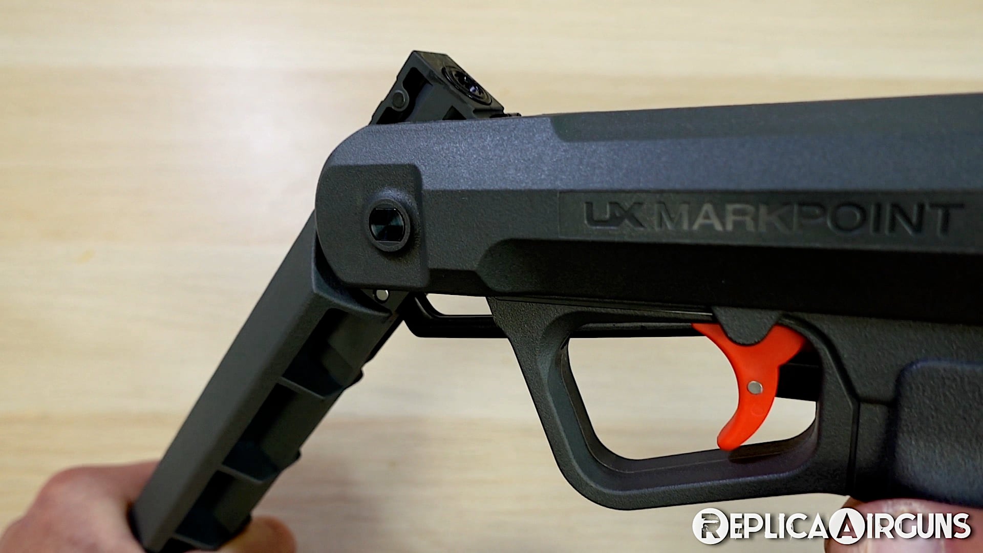 Video - Umarex Markpoint Break Barrel .177 Cal Pellet Pistol Table Top ...