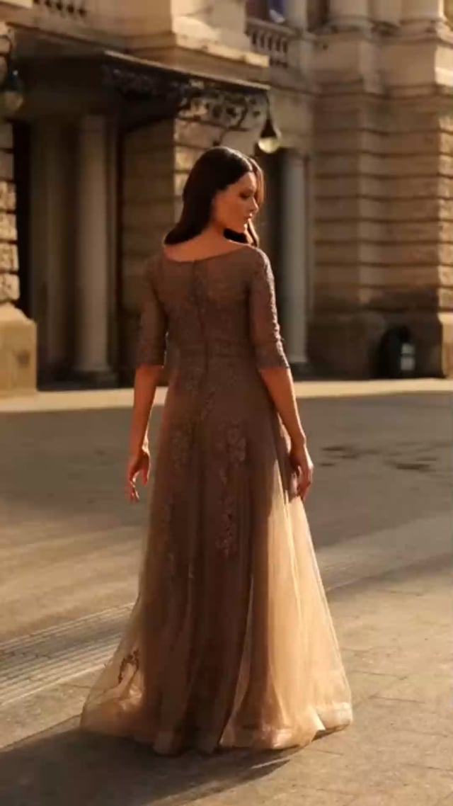 ワンピース L'Or Back-tie Taffeta Dress aul18075m_midnight_crop_1.jpg