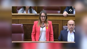 Jurament i primera intervenció d'Etna Estrems al Congreso