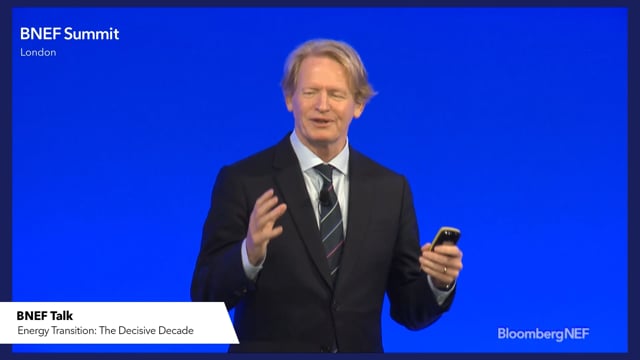 Watch "<h3>BNEF Talk: Energy Transition: The Decisive Decade</h3>
Jon Moore, Chief Executive Officer, BloombergNEF"