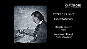 NUITS DE L’ÂME, A LITERARY CONCERT