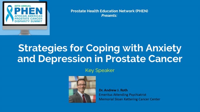 Strategies for Coping with Anxiety and Depression in Prostate Cancer